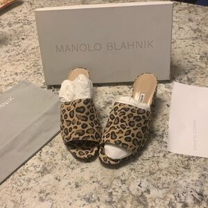 Beautiful new in the box Mamolo Blahnik woman’s shoes